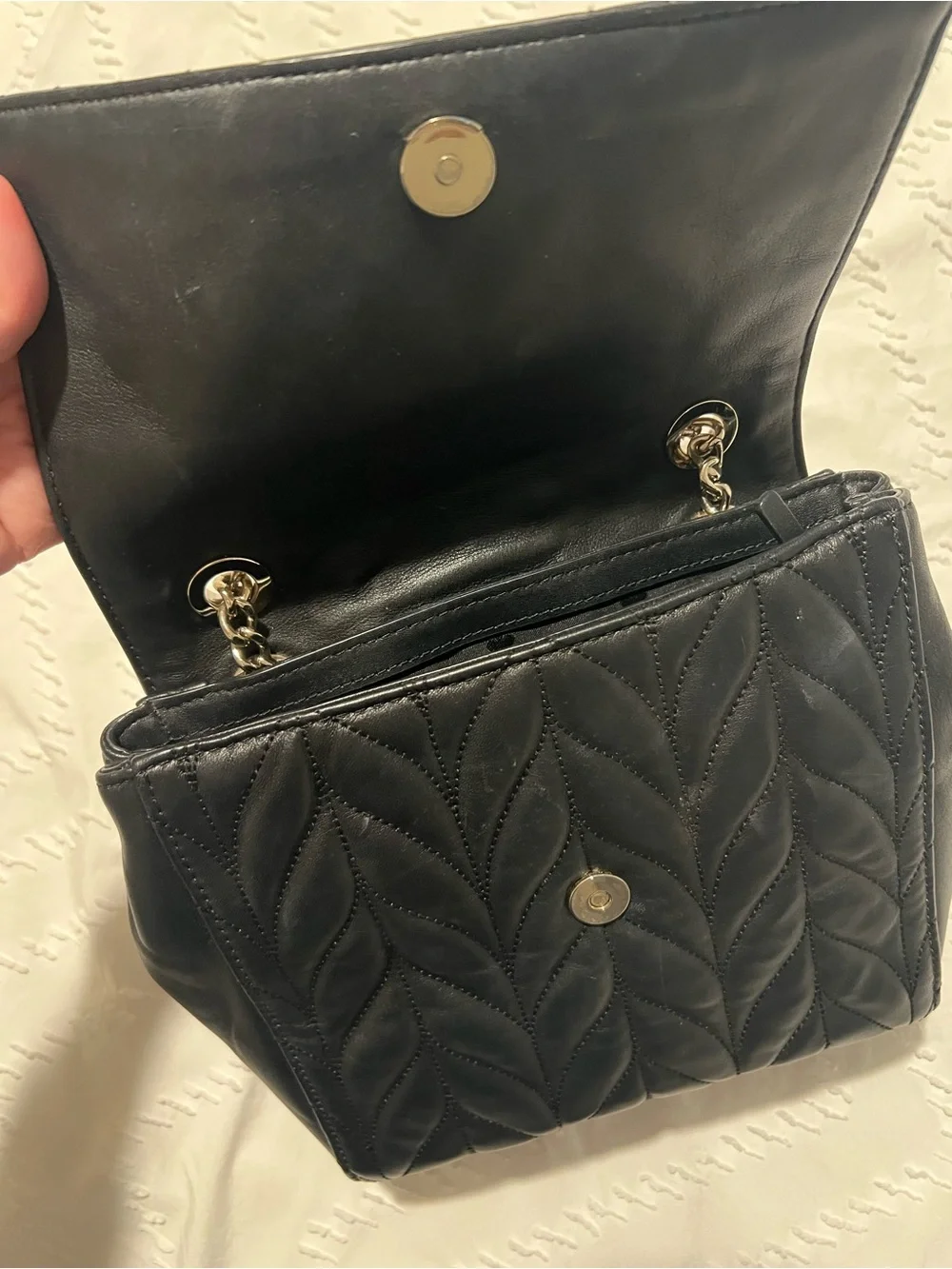 kate spade structured quilted
